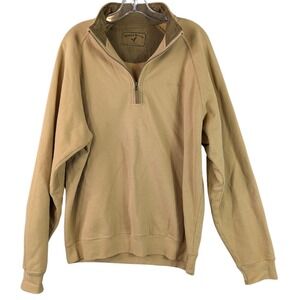 North Rivers Outfitters Mens Long Sleeve Pullover Shirt 1/4 Zip Mock Neck Large?